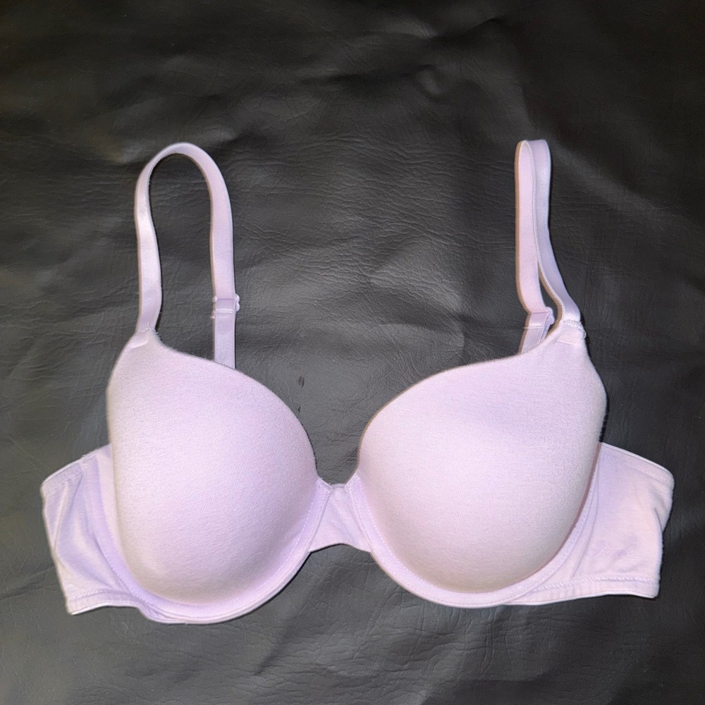 Victorias Secret PINK Wear Everywhere T-Shirt Bra Lilac Purple Hot Pink 36D
